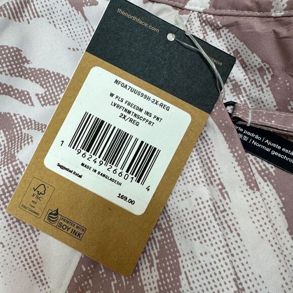 The North Face Freedom Insulated Snow Pants Womens 2X Regular Lavender Fog - Picture 3 of 5